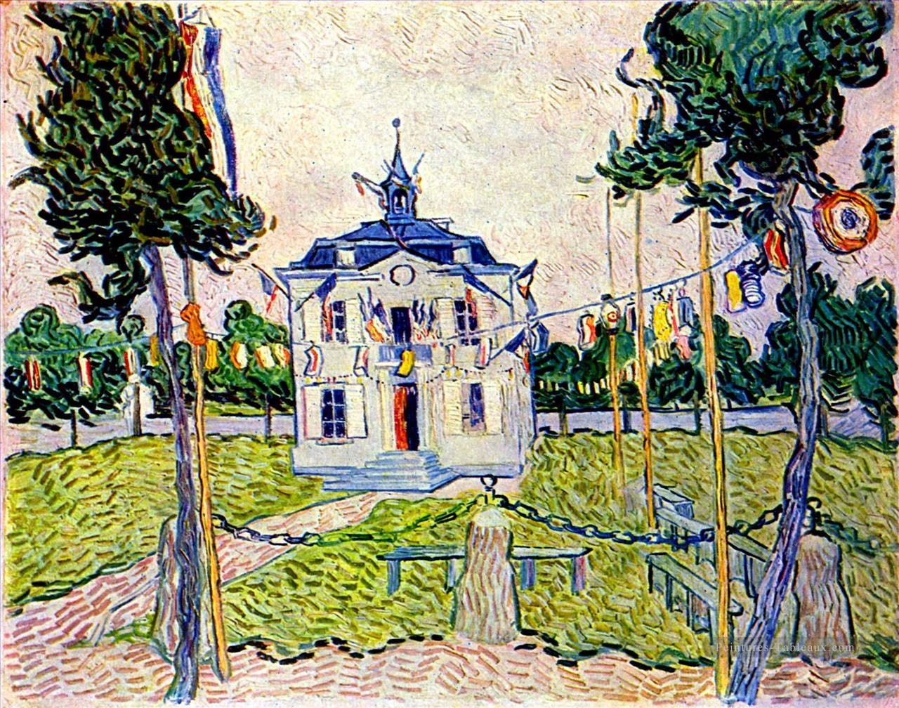 Mairie d’Auvers le 14 juillet 1890 Vincent van Gogh Peintures à l'huile